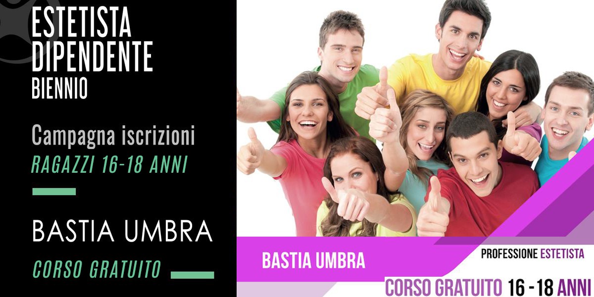 Corsi di Qualifica Professionale GRATUITI rivolto a ragazze 16-18 anni(non compiuti)
BASTIA UMBRA
